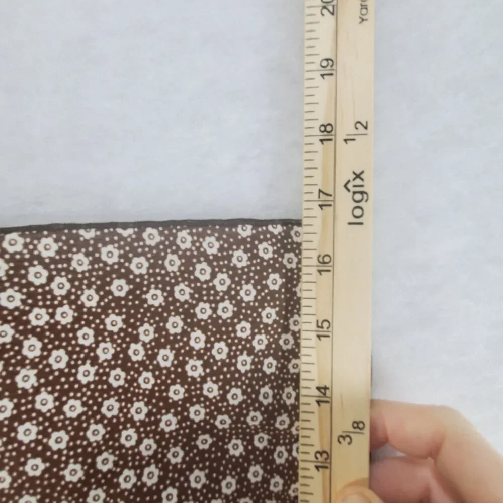 Vintage Brown Floral Cloth Napkins Cottagecore Prairiecore Farmhouse Fabric